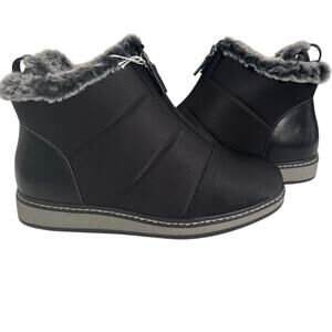 NWB White Mountain Womens Tamarin Puffer Water Resistant Bootie‎ Black 8 1/2 W